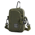 Water-Resistant Shoulder Crossbody Bag with Coin Purse - Green