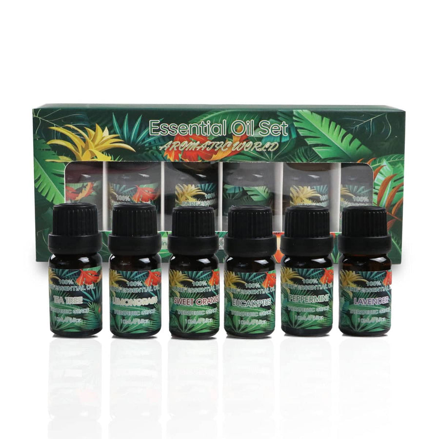 Water-Soluble Aromatherapy Essential Oils, 6 Pack - Green Box