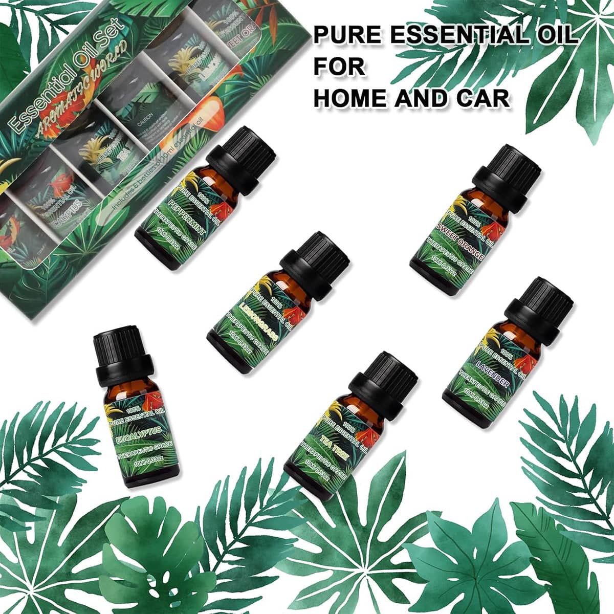 Water-Soluble Aromatherapy Essential Oils, 6 Pack - Green Box - view 5