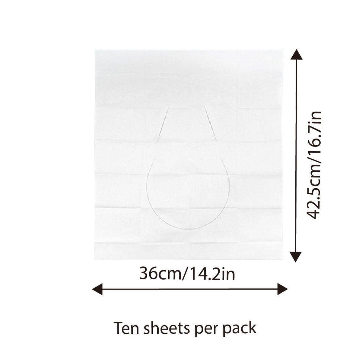 Water Soluble Disposable Toilet Seat Covers 10 Pack for Travel - view 3