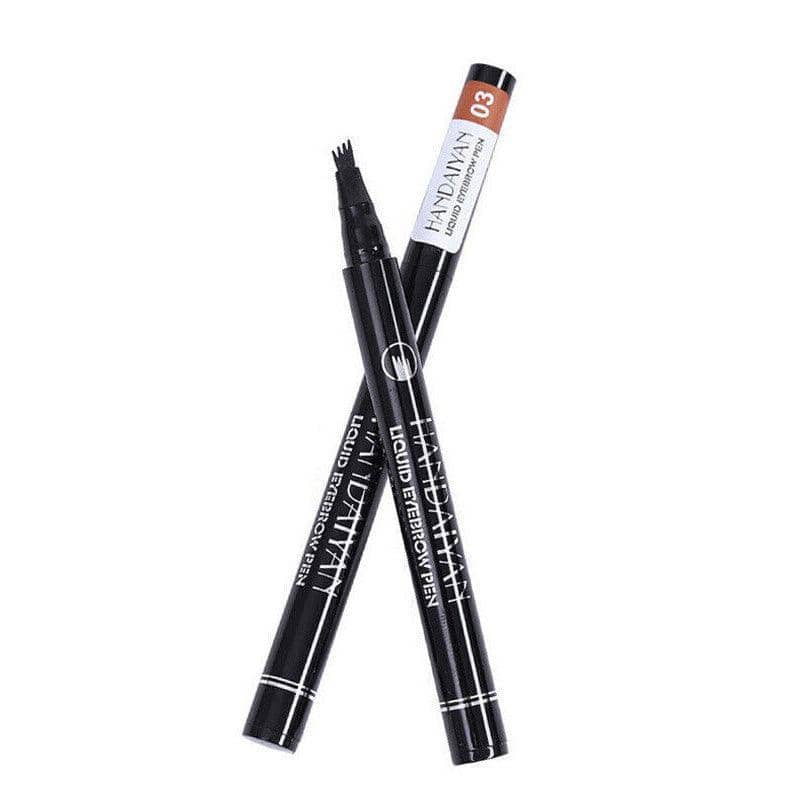 Waterproof 4 Tip Microblading Eyebrow Pen - Warm Brown, Shade 03