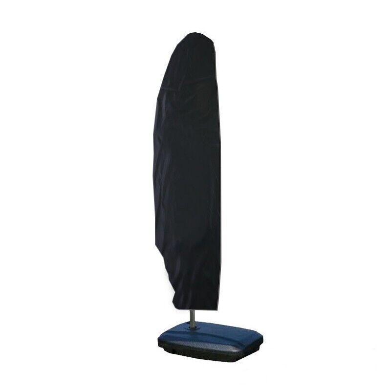 Waterproof Banana Umbrella Cover for Cantilever Parasols, 210D Oxford Cloth, 240 x 57 x 57 cm - Black - view 2