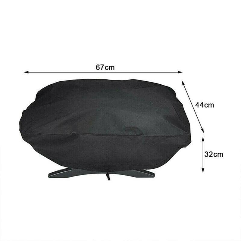 Waterproof BBQ Grill Cover for Weber Q100 and Q1000 Series, 67 x 44 x 32 cm - view 3
