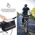 Waterproof Bicycle Handlebar Bag with Touchscreen Phone Pocket, Black - view 5