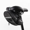 Waterproof Bike Saddle Bag with Reflective Strips - Black - view 3