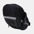 Waterproof Bike Saddle Bag with Reflective Strips - Black - view 4