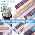 Waterproof Bouquet Wrapping Paper, 60 x 60 cm - Pink and Blush, 100 Sheets - view 2