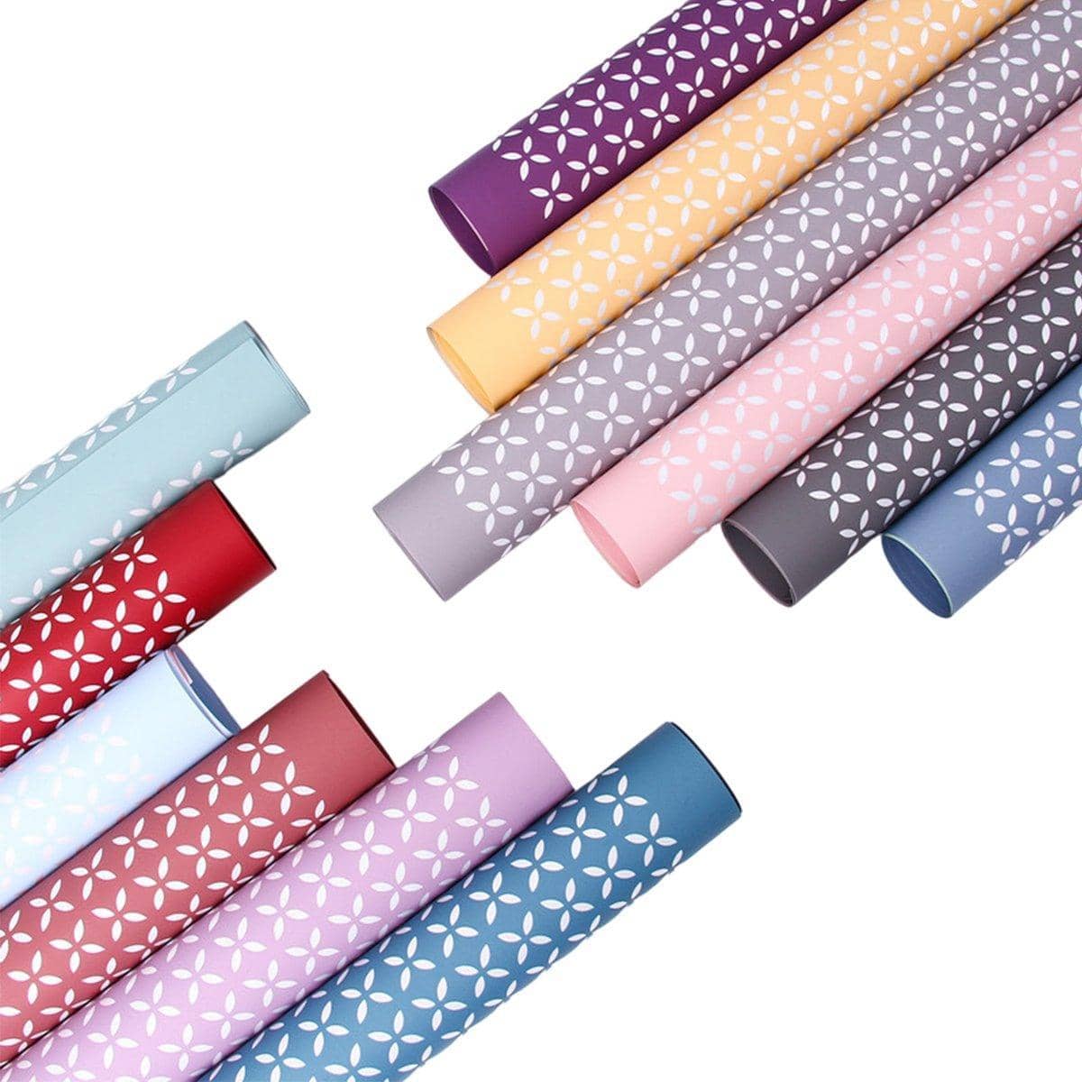 Waterproof Bouquet Wrapping Paper, 60 x 60 cm - Purple and Light Pink, 100 Sheets - view 3