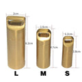 Waterproof Brass Pill Box Keyring Capsule Holder - Small (3.8 x 1.2 cm) - view 5