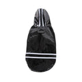 Waterproof Dog Raincoat with Hood and Reflective Stripes - Black, XL (Chest 54 cm)