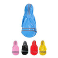 Waterproof Dog Raincoat with Hood and Reflective Stripes - Black, XL (Chest 54 cm) - view 3