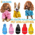 Waterproof Dog Raincoat with Hood and Reflective Stripes - Red, XL (Chest 54 cm) - view 2