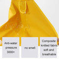 Waterproof Dog Raincoat with Hood - Yellow, Size 5XL (Dog Back Length 54 cm) - view 5