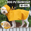 Waterproof Dog Raincoat with Hood - Yellow, Size 8XL (Dog Back Length 68 cm) - view 2