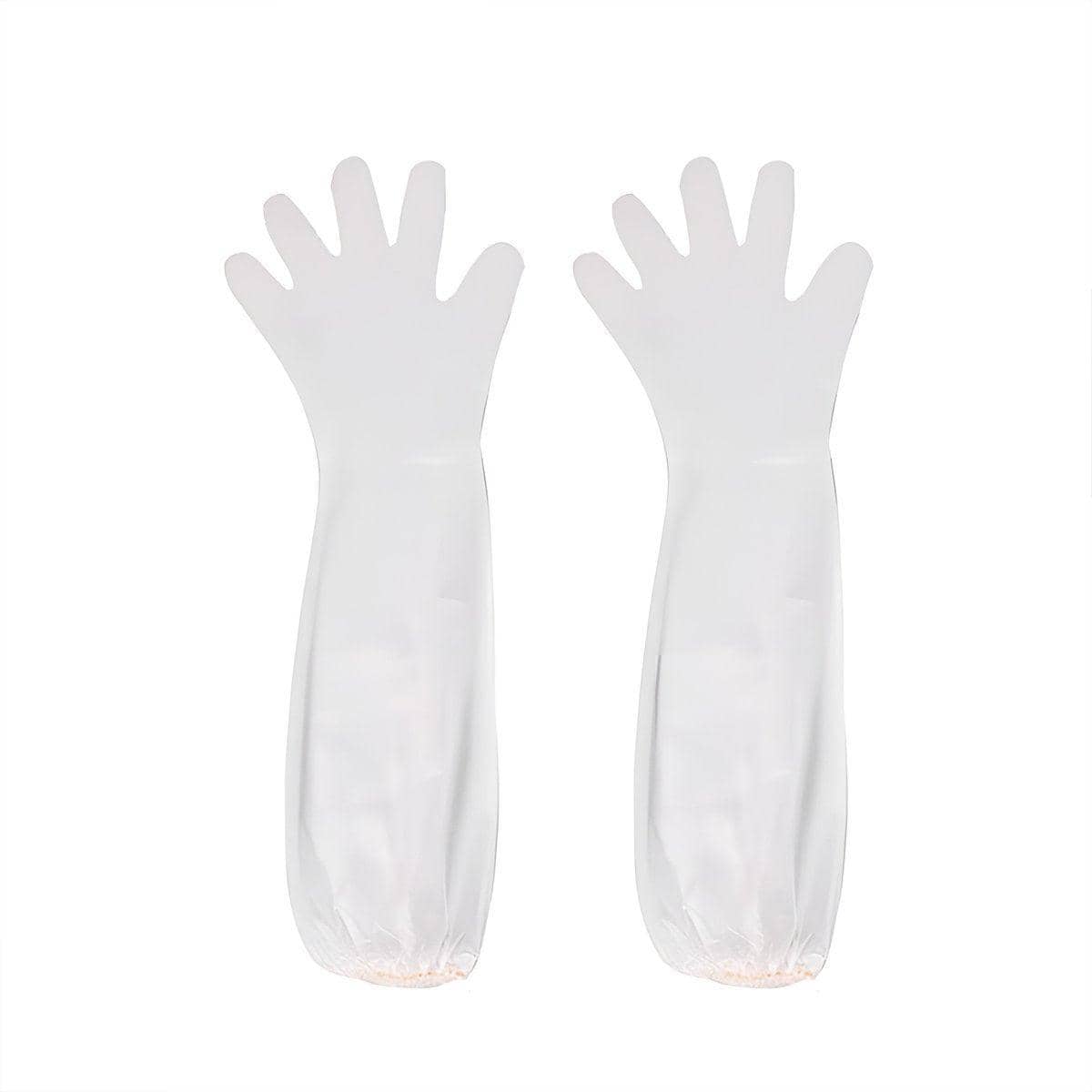 Waterproof Extended Arm Cleaning Gloves 60 cm, Pack of 50 - view 2