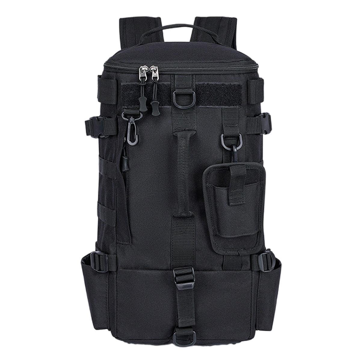 Waterproof Fishing Tackle Bag, Large Capacity Shoulder Bag - Black