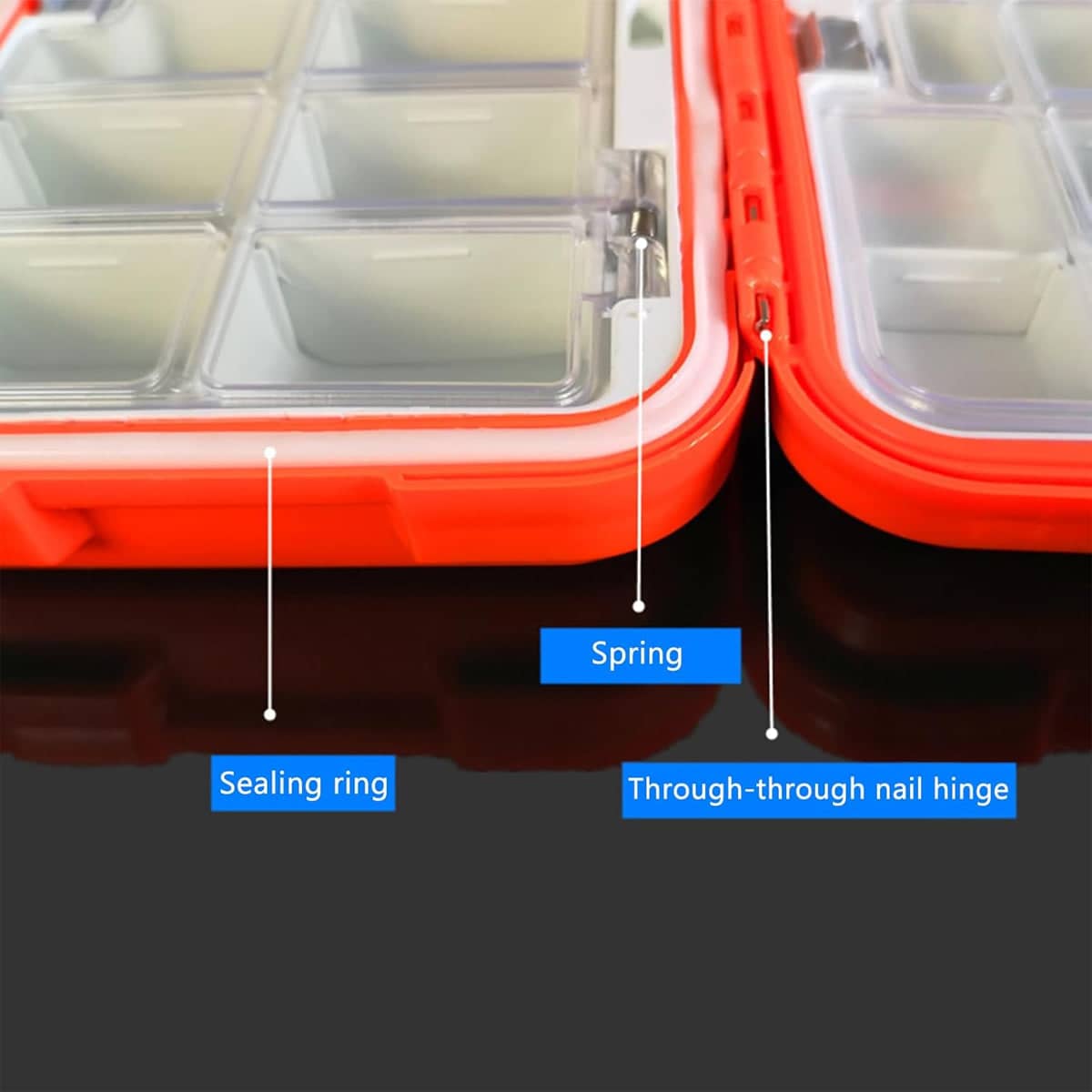 Waterproof Fishing Tackle Box with 30 Compartments - view 5