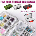 Waterproof Fishing Tackle Box with Compartments - Olive Green - view 2