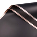 Waterproof Flower Wrapping Paper, 100 Sheets - Black