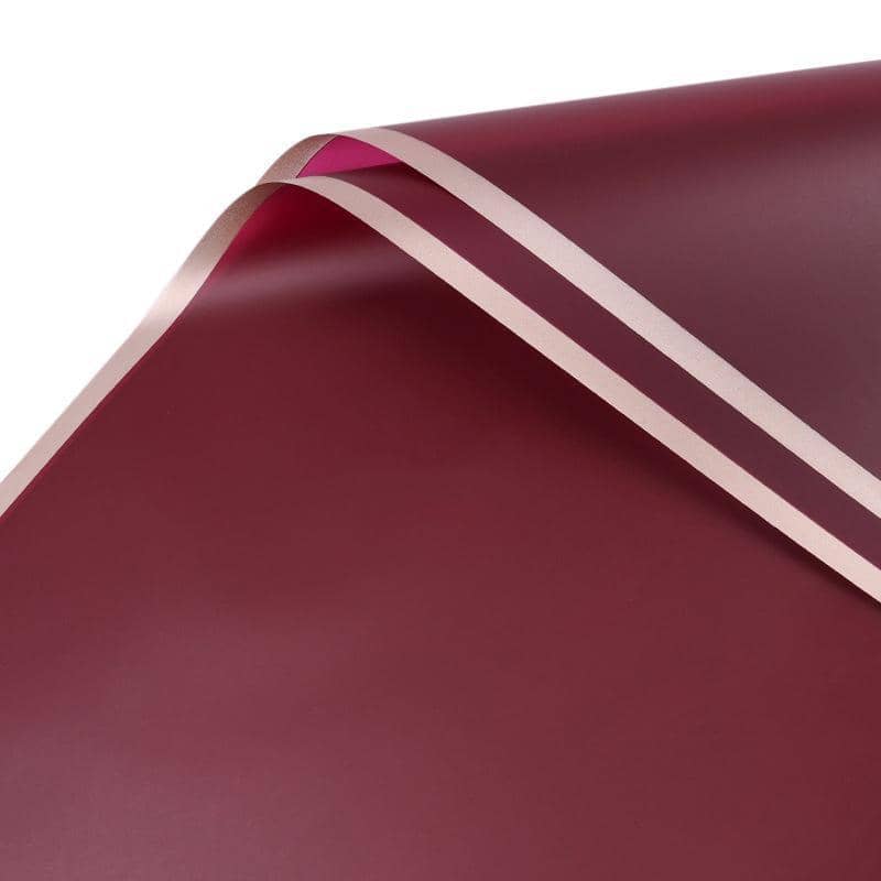 Waterproof Flower Wrapping Paper, 100 Sheets - Burgundy