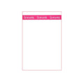 Waterproof Flower Wrapping Paper, 100 Sheets - Pink Romantic Band Print