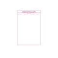 Waterproof Flower Wrapping Paper, 100 Sheets - Pink Romantic Lady Print