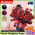 Waterproof Flower Wrapping Paper 58 x 58 cm, Pack of 20 - White - view 2