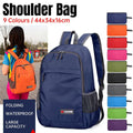 Waterproof Folding Backpack, Lightweight Outdoor Bag - Light Blue - view 2