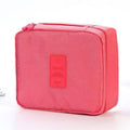 Waterproof Folding Travel Makeup Bag with Hanging Hook - Black - view 5