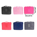 Waterproof Folding Travel Makeup Bag with Hanging Hook - Coral Pink - view 4