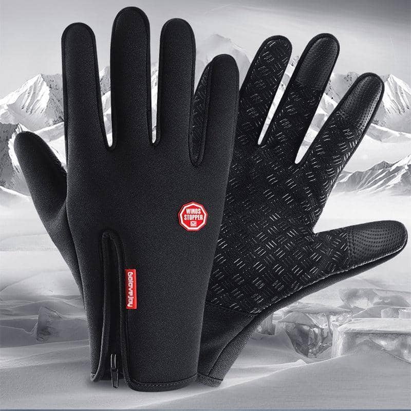 Waterproof Full Finger Cycling Gloves, Size M (Palm Width 9.5 cm, Length 23 cm) - Black - view 4