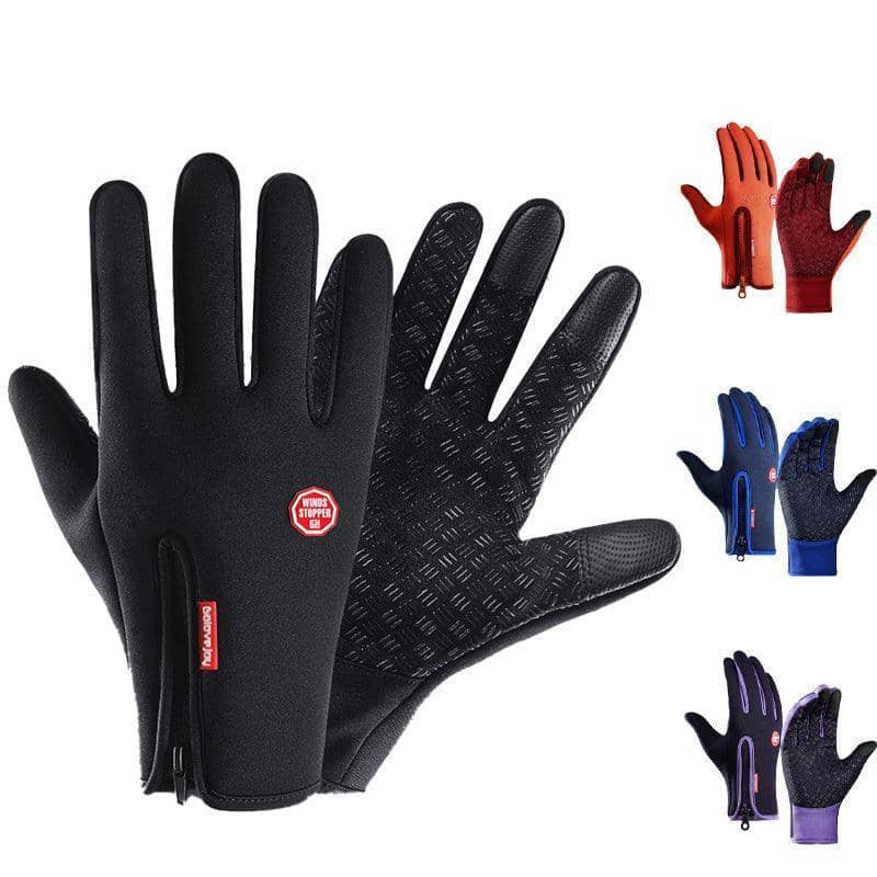 Waterproof Full Finger Cycling Gloves, Size M (Palm Width 9.5 cm, Length 23 cm) - Purple - view 3