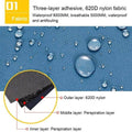 Waterproof Hiking Gaiters, 620D Nylon - Black, Size L (Front Height 35 cm) - view 4
