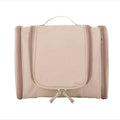 Waterproof Makeup Bag Hanging Travel Toiletry Organiser - Beige