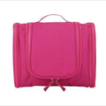 Waterproof Makeup Bag Hanging Travel Toiletry Organiser - Rose Red