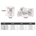 Waterproof Motorcycle Cover - Black and Orange, L (220 cm Long) - view 4
