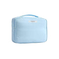 Waterproof Nylon Travel Cosmetic Bag, Large 23 x 8 x 16.8 cm - Blue