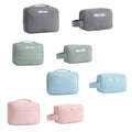 Waterproof Nylon Travel Cosmetic Bag, Large 23 x 8 x 16.8 cm - Blue - view 3