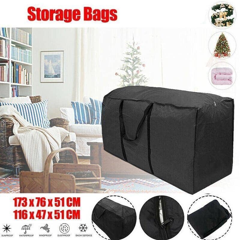 Waterproof Outdoor Storage Bag for Christmas Trees or Cushions - 116 x 47 x 51 cm - view 2
