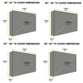 Waterproof Outdoor TV Cover, Dustproof Patio Flat Screen Protector - 60-65 Inch (152-165 cm) - view 4