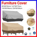Waterproof Patio Furniture Cover, Oxford Cloth - Beige and Brown, 85 x 80 x 91.5cm - view 2