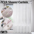 Waterproof PEVA Shower Curtain 200 x 200 cm Quick Drying Bathroom Partition