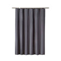 Waterproof Polyester Shower Curtain with 12 Hooks, 180 x 200 cm - Grey