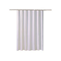 Waterproof Polyester Shower Curtain with 12 Hooks, 180 x 200 cm - White