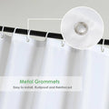 Waterproof Polyester Shower Curtain Liner, White, 180 x 180 cm - view 4