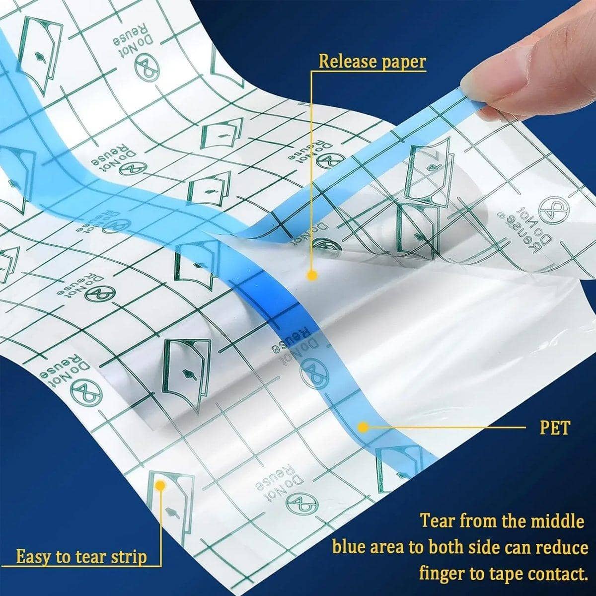 Waterproof PU Film Adhesive Tape Transparent Cuttable - 5 cm x 10 m - view 5
