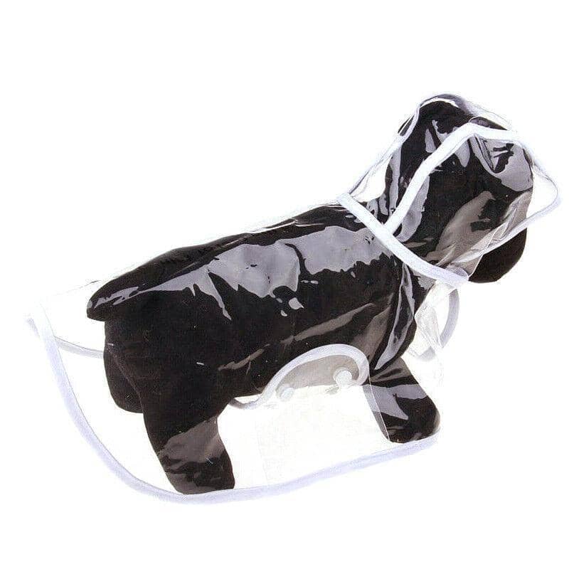 Waterproof Puppy Dog Raincoat - Size L (Length 32 cm), White - view 3