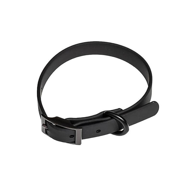 Waterproof PVC Dog Collar, Medium (45.2cm) - Black