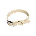 Waterproof PVC Dog Collar, Medium (45.2cm) - Cream