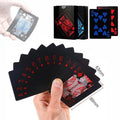 Waterproof PVC Plastic Playing Cards, 54 Card Poker Deck - Black and Blue - view 2